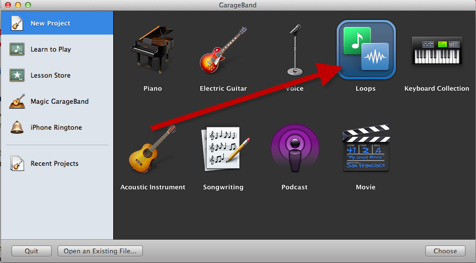 Mac loops for garageband software